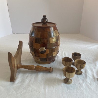 Mini Barrel  Wooden Keg Decorative Dispenser