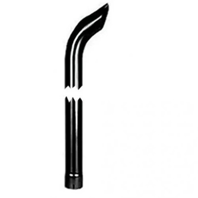 Exhaust Stack - 3'' x 60'' Curved Black