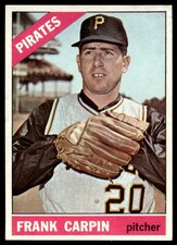 1966 TOPPS FRANK CARPIN 71 GOOD RC BASEBALL PITTSBURGH PIRATES