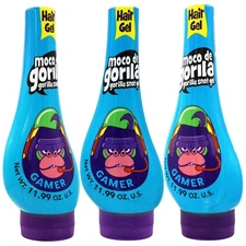 Moco De Gorila Gamer Gel Pack Of 3 Unbelievable Hold Hair Styling Gel 11.9Oz