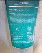 ✨️Fresh By Houston White Soothing Face Lotion 4 oz Sealed! ✨️