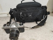 Pentax K1000 Film Camera with 50mm  Zoom Lens, Flash, Samsonite Bag FULL SET 