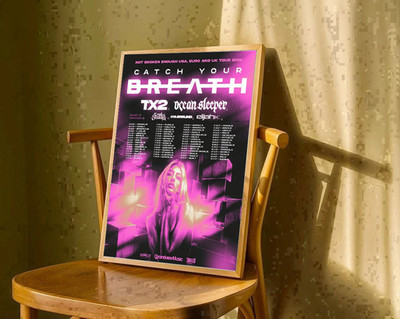 Catch Your Breath Not Broken Enough Tour 2026 Worldwide Schedule Tour Poster