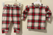 NWT Baby Gap Plaid Holiday Pajamas Size 3-6 Months