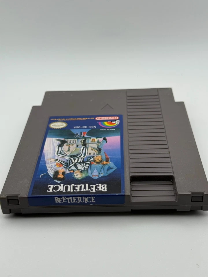 Beetlejuice (Nintendo Entertainment System, 1991) NES Auténtico Carro Probado Trabajo Foto 3 de 4
