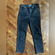 MADEWELL Black The Perfect Vintage Jean Denim Jeans High Rise Retro Stretch 26
