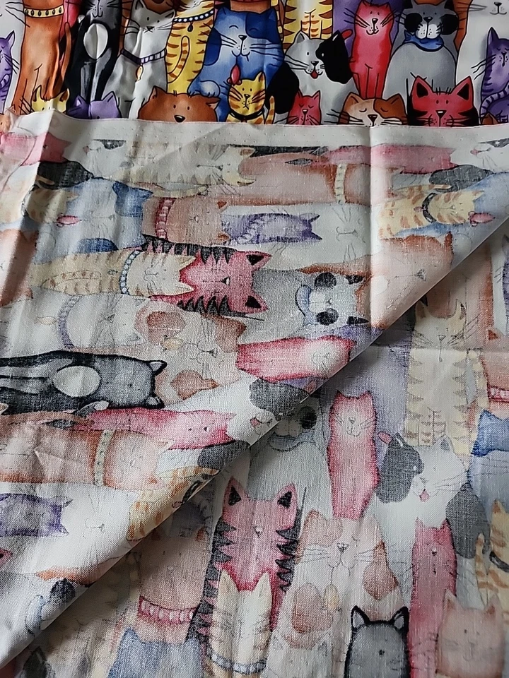 Хлопчатобумажная ткань для кошек котят кошек Timeless Treasures C3818 в ярдах - Изображение 3 из 4