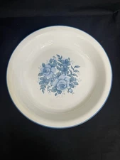 Vintage CORELLE BY CORNING BLUE VELVET PIE PLATE Pie Pan Pie Dish