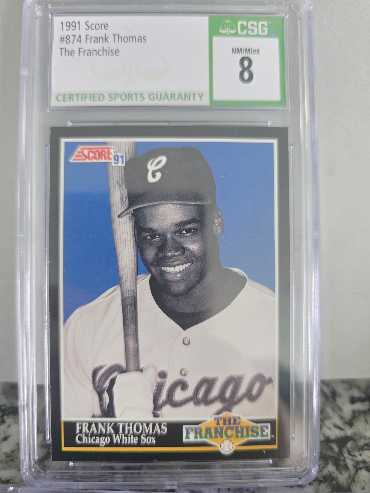1991 SCORE #874 FRANK THOMAS CSG 8