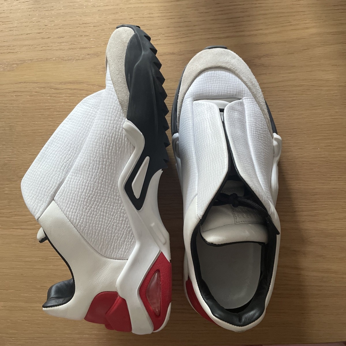 Maison Margiela Future Low Size 43 Leather White And Red | eBay