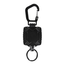 Retractable Key Chain Heavy Duty Key Holder Reel with Carabiner 23 Steel Cord