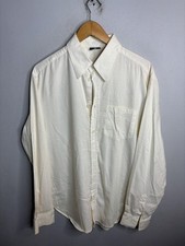 D&G Shirt Mens 36 50 White Button Down Long Sleeve Dress Classic Pocket Logo