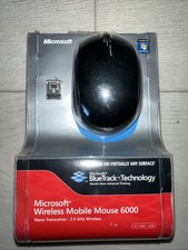 Microsoft Wireless Mobile Mouse 6000 BLACK For Windows  Mac Factory Sealed
