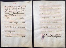 Manuscrito antifonario pergamino vitela siglo XV A168