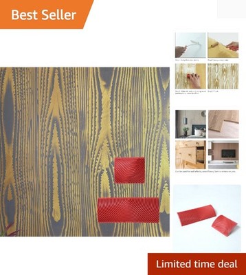 DIY Rubber Wood Grain Painting Tool - Effortless Decorative Finish, 3'' & 6''