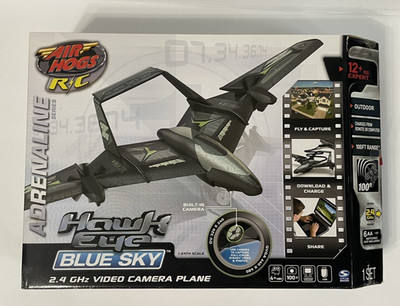 Air Hogs RC Hawk Eye  Blue Sky  Helicopter   UNUSED   Complete