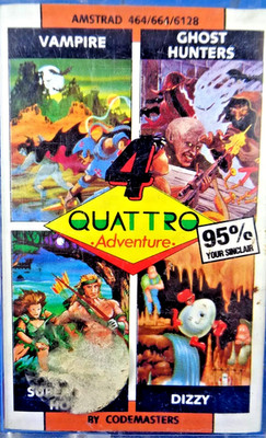 SCHNEIDER/AMSTRAD CPC -- QUATTRO ADVENTURE (CODEMASTERS)
