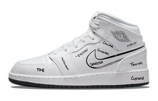Jordan 1 Mid Schematic GS Kids DQ1864-100 New Authentic