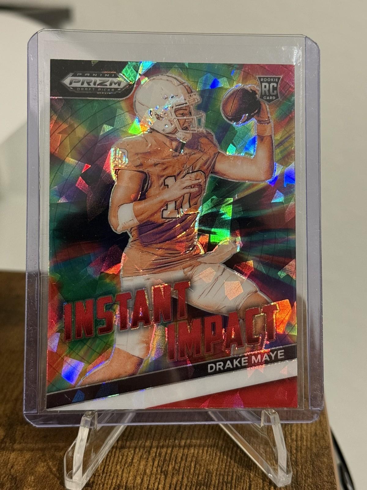 2024 Panini Prizm Draft Picks - Instant Impact Drake Maye #II-DM Red Ice Prizm