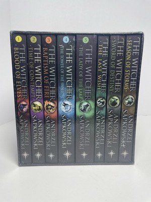 The Witcher Complete Series By Andrzej Sapkowski 8 Books Box Set Collection - PB