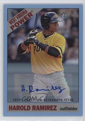2015 Heritage Minor League Edition Blue Border 37/50 Harold Ramirez Auto g2d