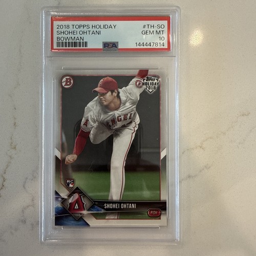 2018 TOPPS HOLIDAY BOWMAN #TH-SO SHOHEI OHTANI ROOKIE RC PSA 10