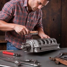 Small Wire Brush Set 3pcs, Stainless Steel - Brass - Nylon Bristle Wire Brush...