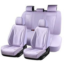 Seat Covers Universal Fit for Most Cars SUVs Trucks Full Set E: Purple