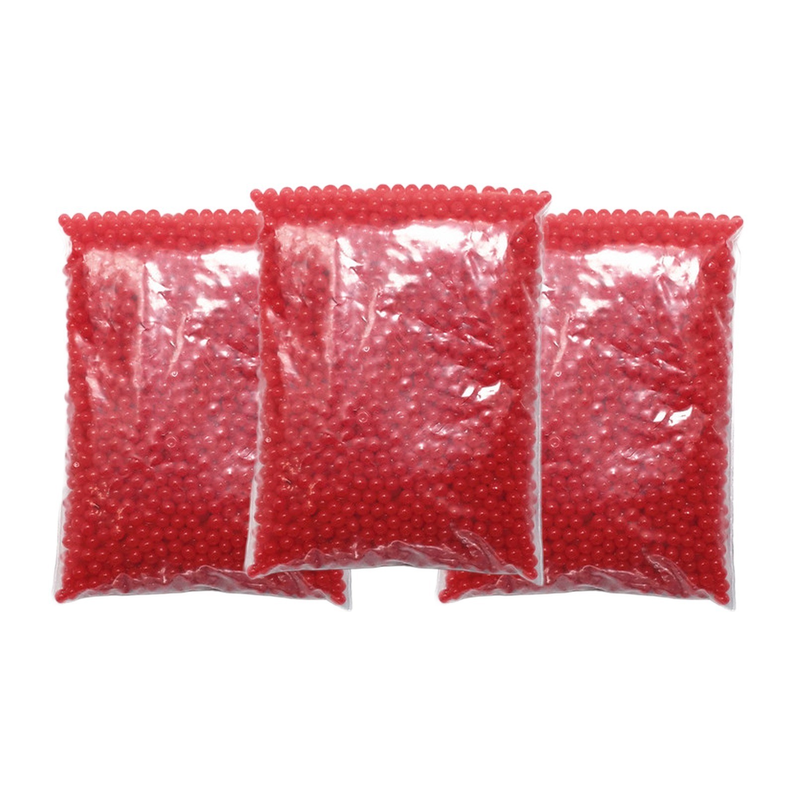 Kit 3 Buste Perle d'Acqua Gel Rosso 20mm 180g 30-36 Litri Palline Idrogel Vasi