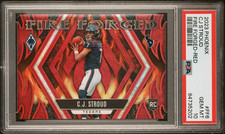 2023 Phoenix CJ Stroud Fire Forged RED /199 RC PSA 10 COLOR MATCH *POP 41*