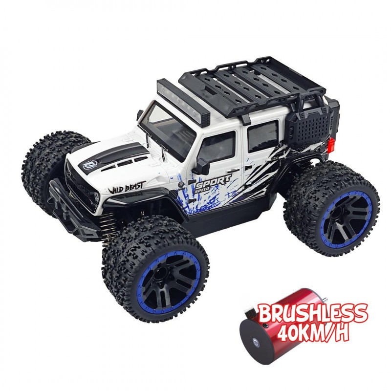 Voiture RC Micro MHD Extreme Speed Sport blanche RTR au 1/20