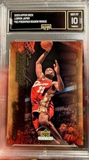 2003 Upper Deck Lebron James rookie Freshman Season Collectibles Gem mint 10 #50