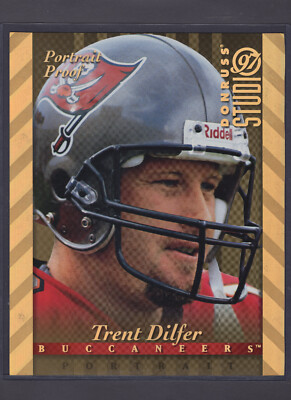 1997 STUDIO GOLD PORTRAIT PROOF EXECUTIVE PROMO #7 TRENT DILFER #XXXX/1000 NM