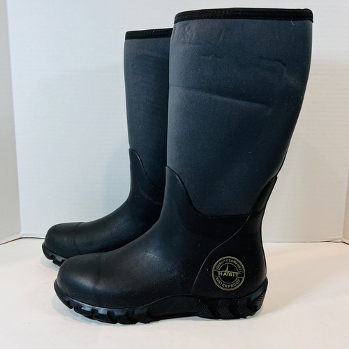 MENS WATERPROOF BOOTS GRAY BLACK FW1013 