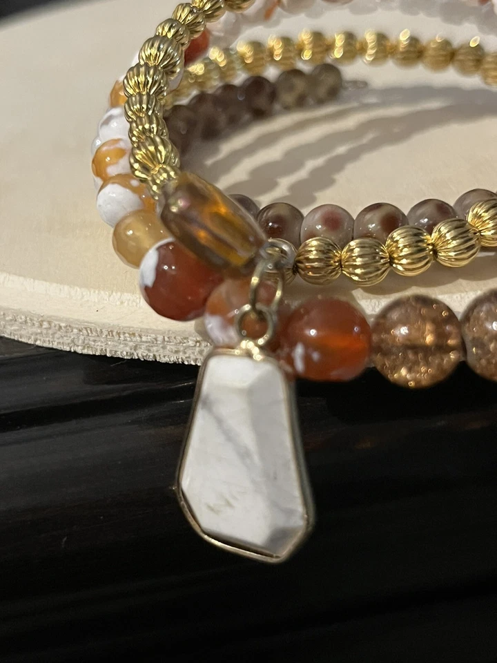 Spring Colors Memory Wire Wrap Bracelet for Women - Cuff Bracelet - Image 4 of 4