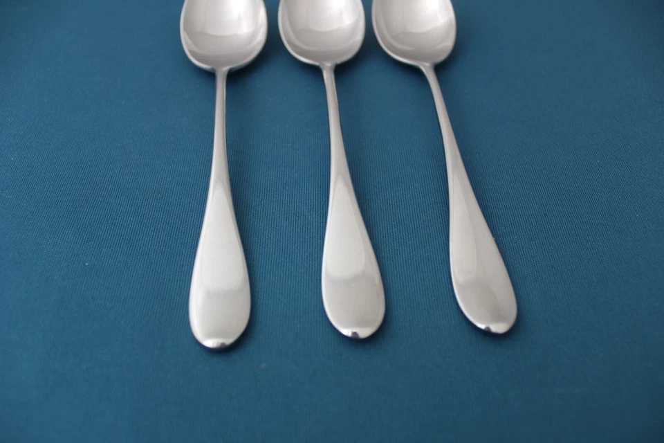 3 чайные ложки Gorham STUDIO глянцевые 18/8 нержавеющая сталь 6 1/8 дюйма - Изображение 3 из 4