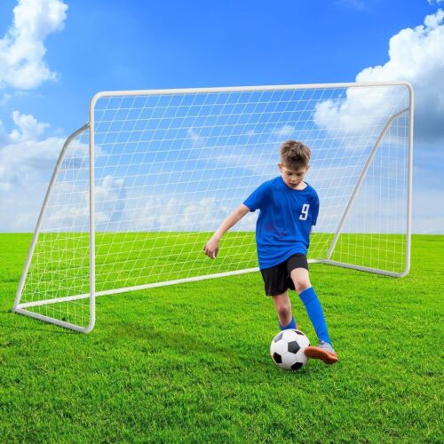 Outdoor Stabil Fussballtore für Kinder & Erwachsene Tor mit Zwei abnehmbarem Net - Bild 4 von 5