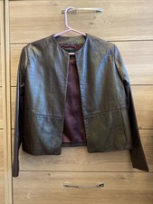 House Of Fraser Leather Coat S