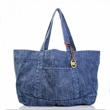 michael kors denim tote