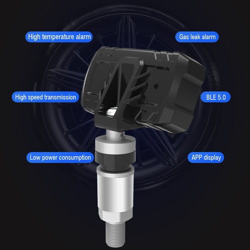 Tire Pressure Monitor Sensor Bluetooth 5.0 TPMS Tire Pressure Monitoring System
