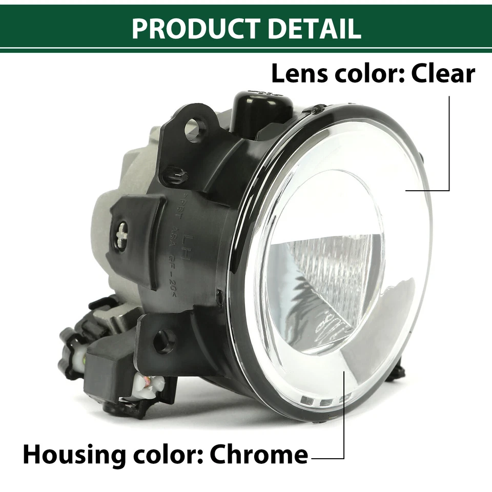 Luzes de neblina de LED para motorista e passageiro para 2014-2020 Infiniti Q50 QX60 QX80 - Imagem 4 de 4