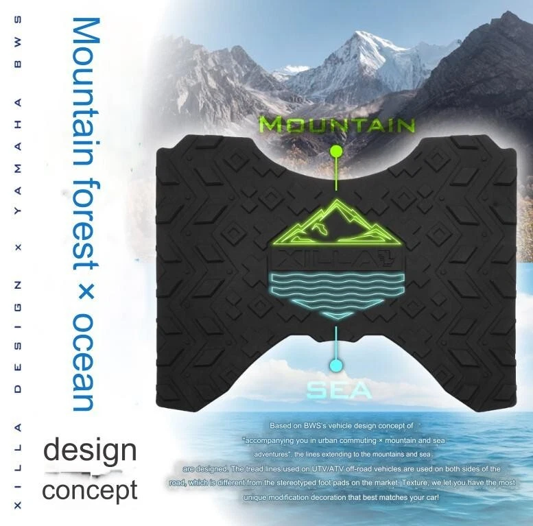 Tapete/borracha antiderrapante para Yamaha Zuma 125 2022-2025 - Imagem 3 de 4