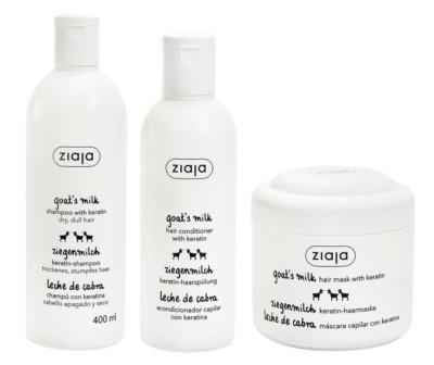Ziaja Goat s Milk Strengthening Hair Shampoo Conditioner or Mask with Keratin