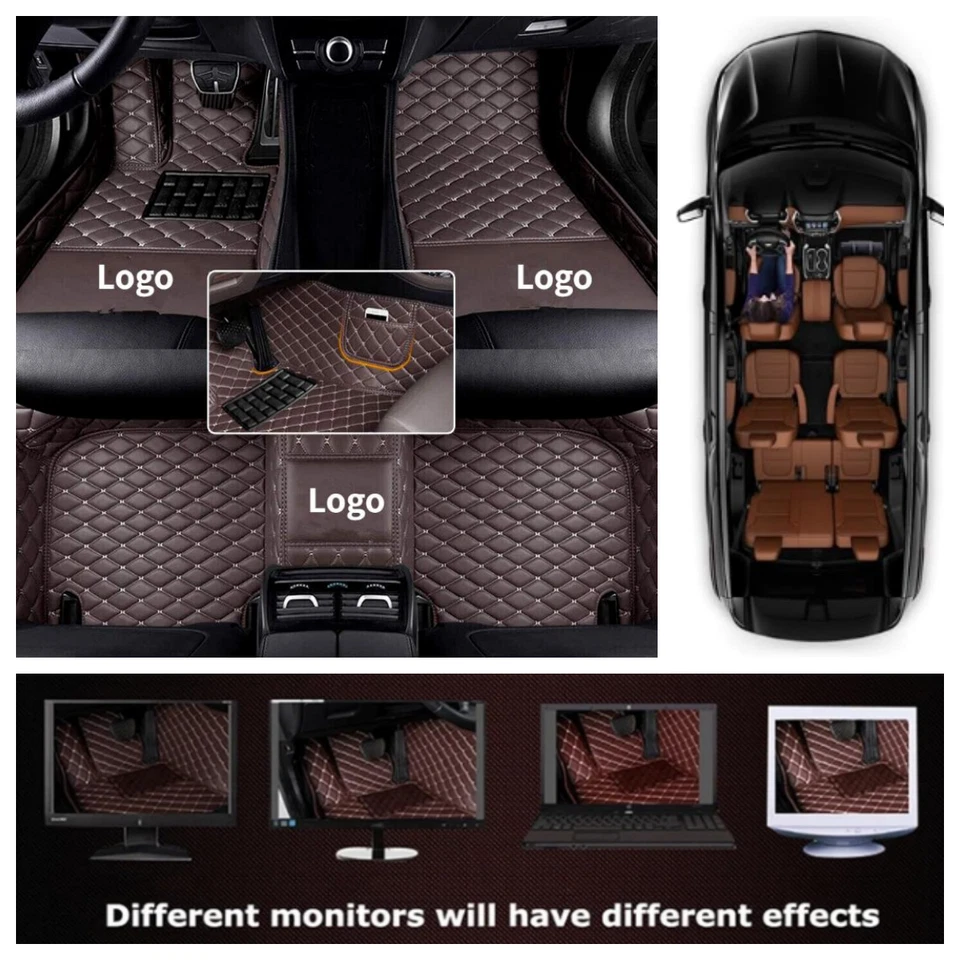 Alfombrillas de cuero antideslizantes para todo tipo de clima con bolsillo para teléfono Ford Foto 2 de 4