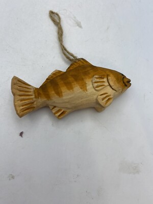 bulgarian wood carving box fish Carved The Artist Strategically Carved This Piece To Show Movement. 44" Red Cypress Wood Snook