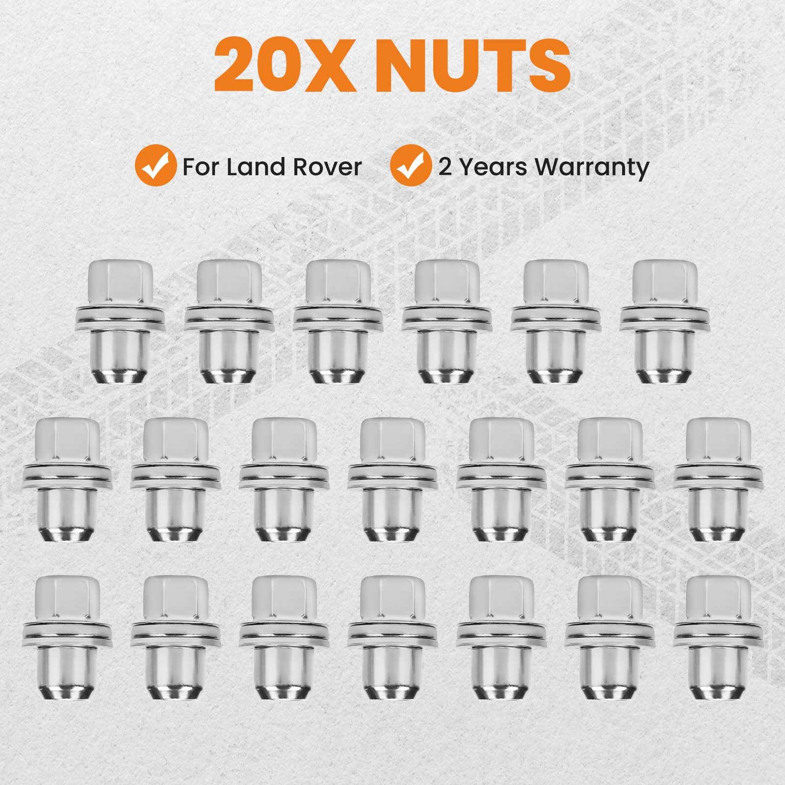 20X WHEEL NUTS FOR LAND ROVER DISCOVERY 3 4 RANGE ROVER SPORT ALLOY RRD500290
