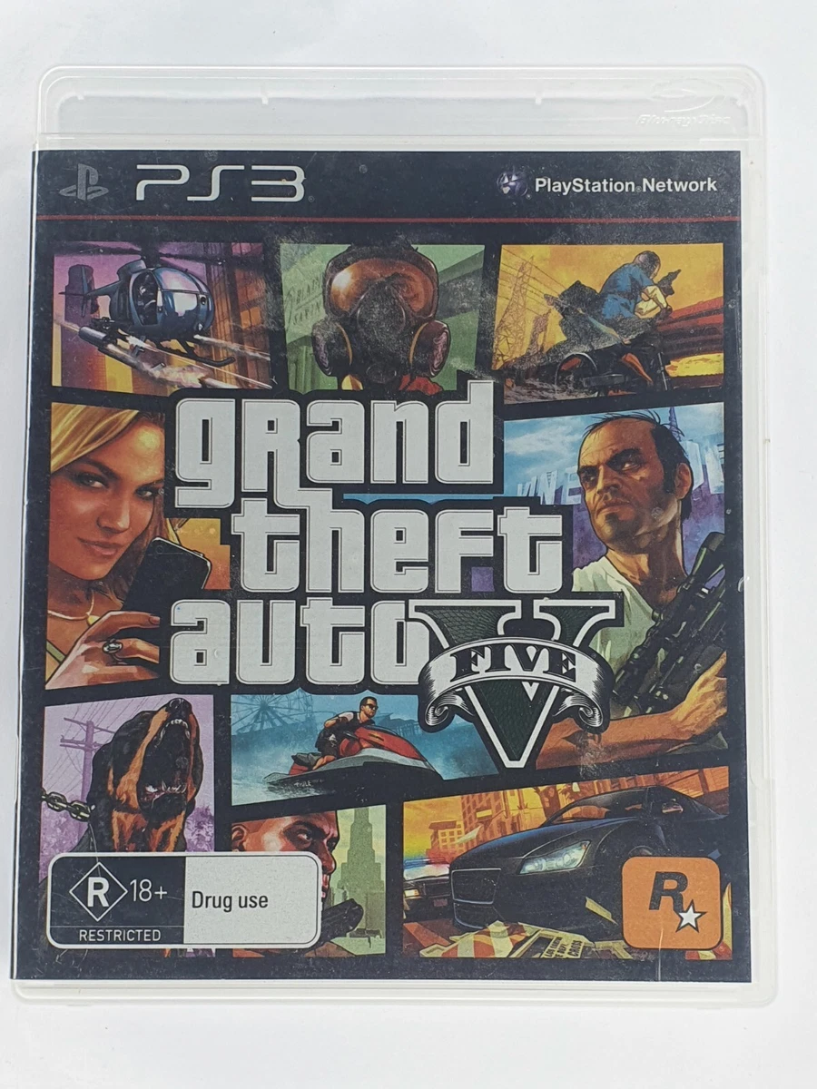 GTA 5 (Grand Theft Auto V) Sur PS3 - Version PAL, Complet Boîtier Notice, Excellent état