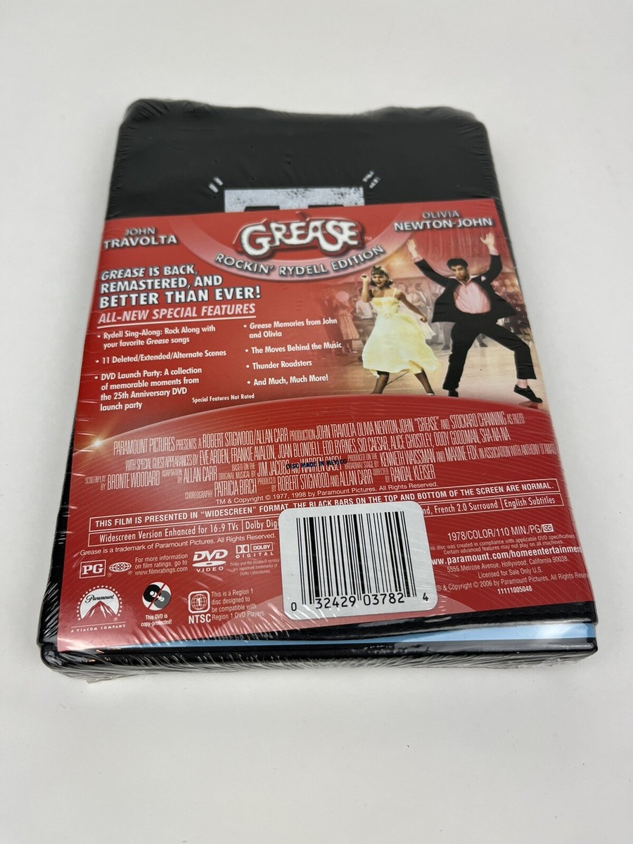 New - Grease (DVD, 2008, Rockin Rydell Edition with Black