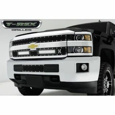 T-Rex 6311221 Torch Series LED Light Grille, Black, Chrome Studs, 2 Pc