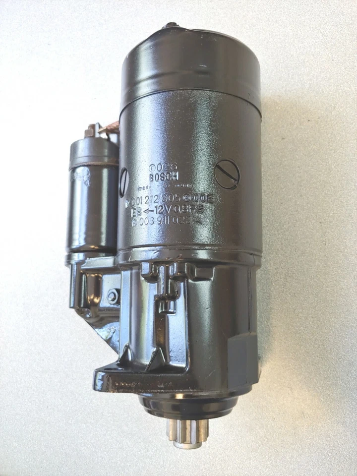 USADO ORIGINAL GENUINO PORSCHE 914 BOSCH STARTER 12V 0.8 CV BANCO PROBADO Foto 4 de 4